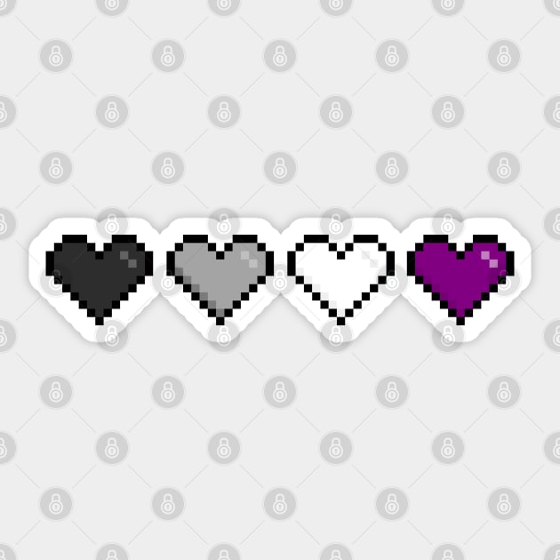 Asexual Hearts Sticker by Pridish